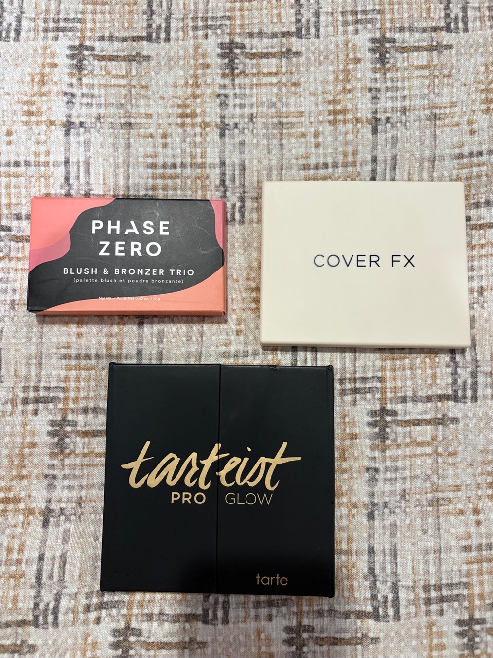Assorted Brand Bundle of 3 Blush-highlighter-Bronzer pallets